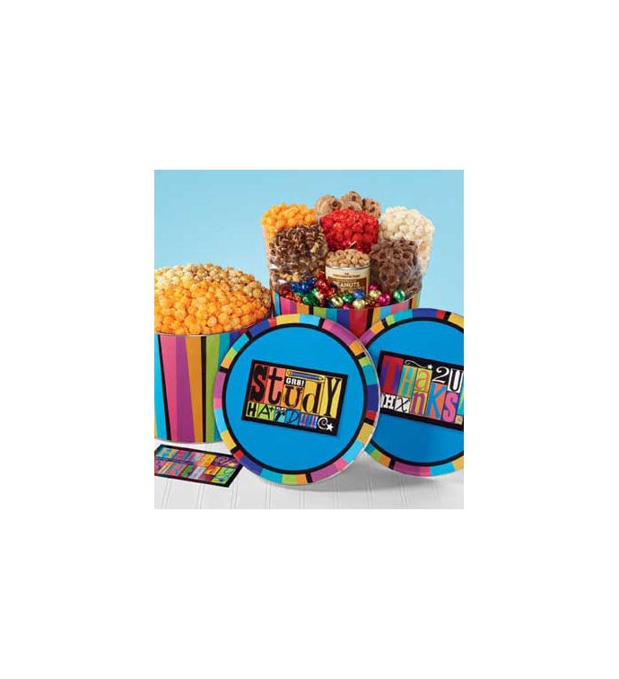 Study Magnet 3 Flavor Popcorn & Snack Assortment