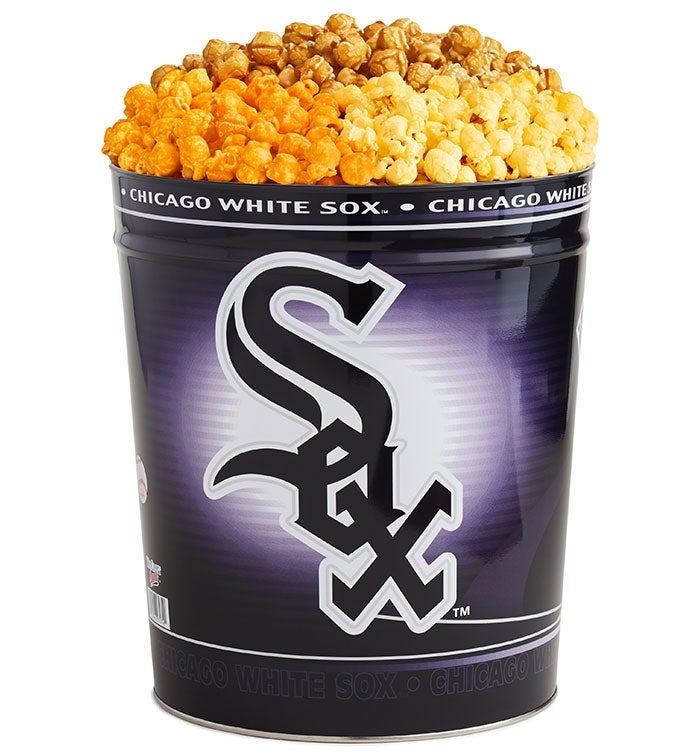 Chicago White Sox 3-Flavor Popcorn Tins - 3 Gallon