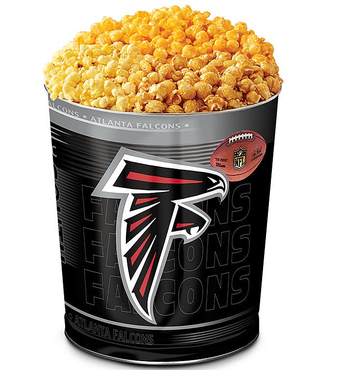 Atlanta Falcons 3Flavor Popcorn Tins The Popcorn Factory 32568