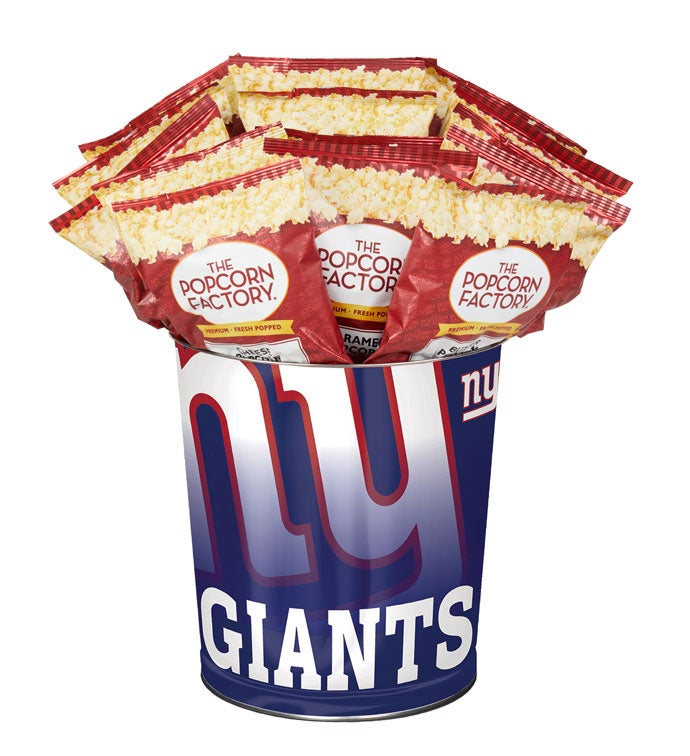 New York Giants 3-Flavor Popcorn Tins - 3 Gallon