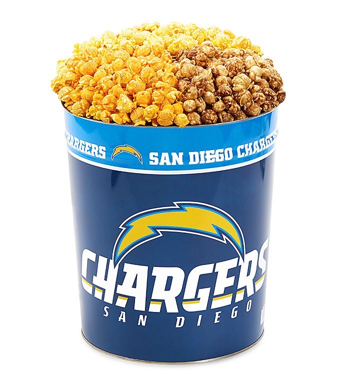 San Diego Chargers 3 Flavor Popcorn Tins