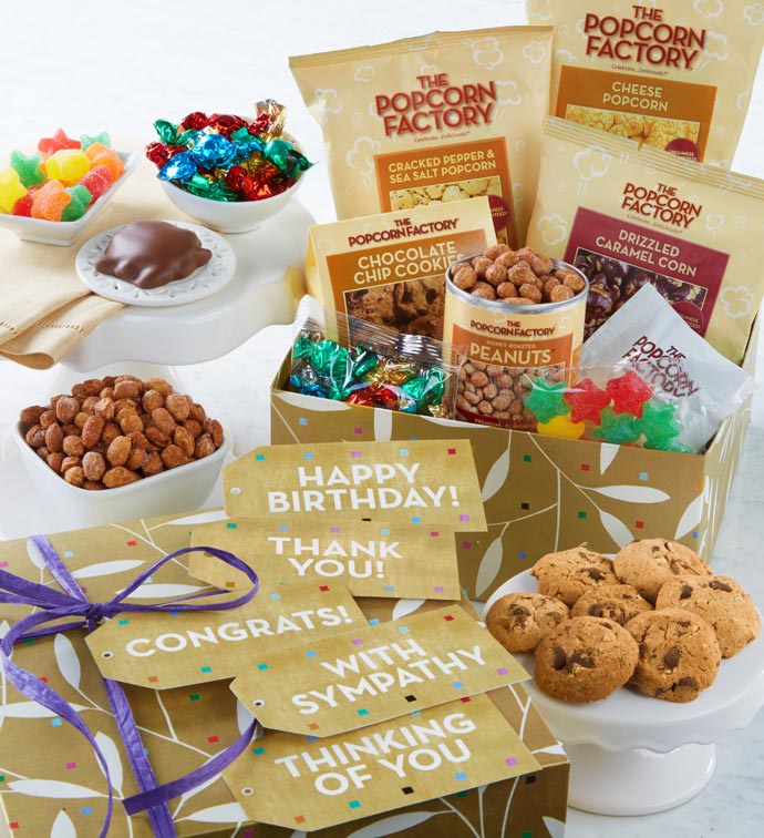 Leaves On Gold Snack Sampler - No Tag
