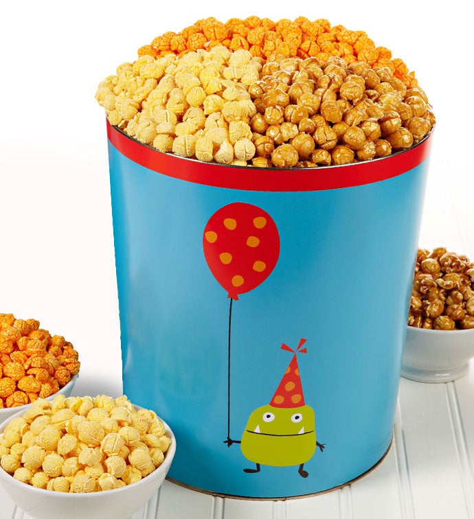 Little Monster 3 1/2 Gallon 3 Flavor Popcorn