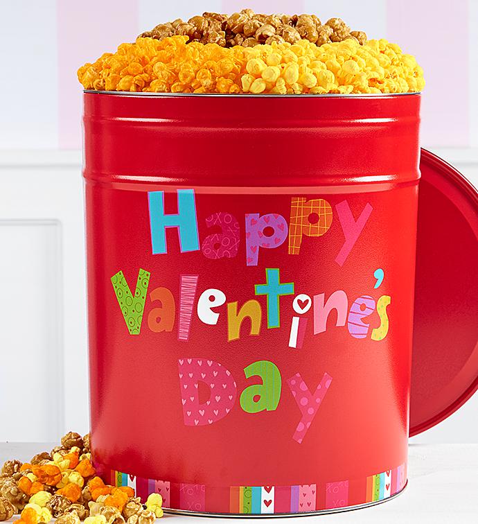 Happy Valentine's Day Popcorn Tins