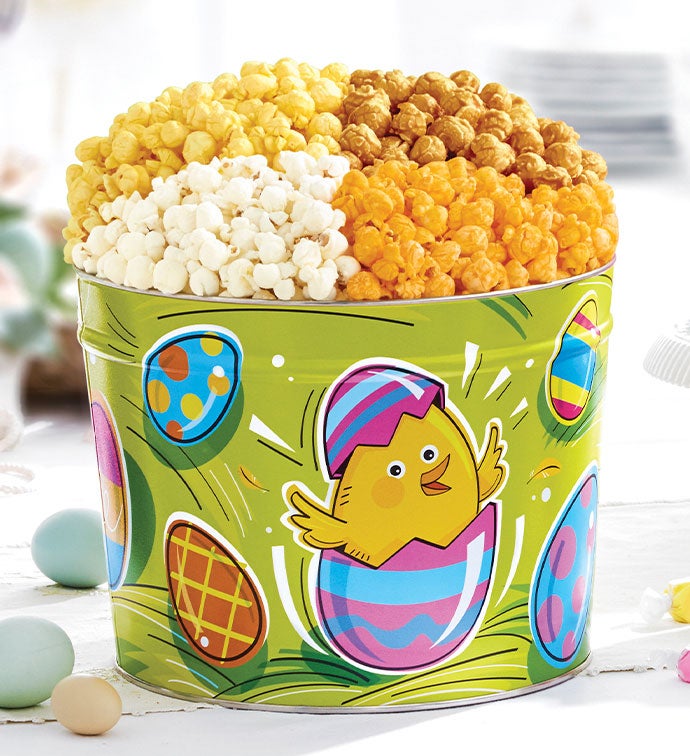 Eggceptional Easter 2 Gallon 4 Flavor Popcorn Tin