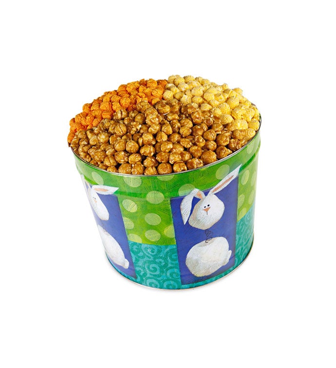 Bobble Bunny 2 Gallon 3 Flavor Popcorn Tin