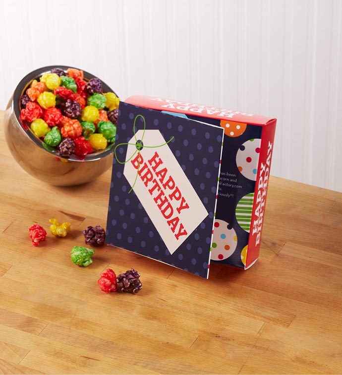 $5 Popcorn Happy Birthday Card