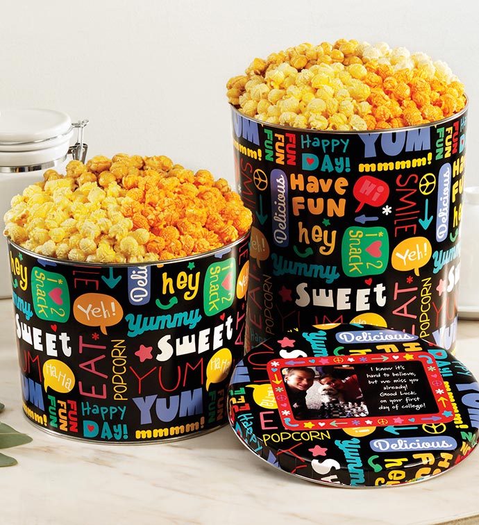 Fun With Snacks Popcorn Tins - 2 Gallon 3-Flavor
