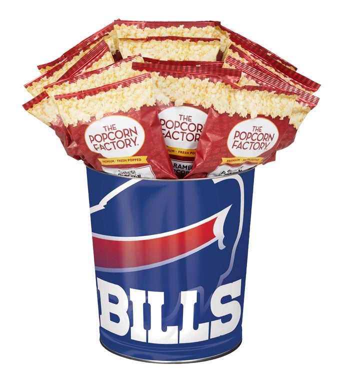 Buffalo Bills 3-Flavor Popcorn Tins - 3 Gallon