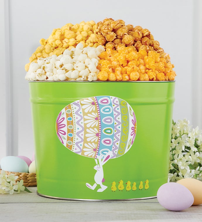 Easter Egg Parade 2 Gallon Popcorn Tin