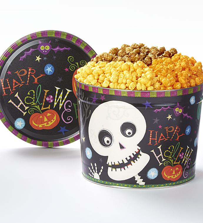 2 Gallon Skele Tin 3 Flavor Popcorn Tin