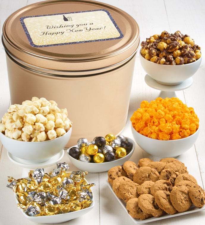 Gold Tin Snack Assortment