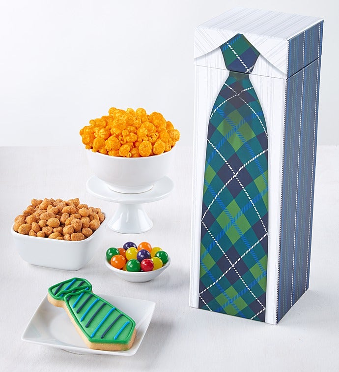 Plaid Tie Gift Box - Father's Day Plaid Tie Gift Box