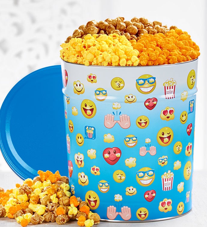 Laugh Out Loud Popcorn Tins - 3-1/2 Gallon 3-Flavor