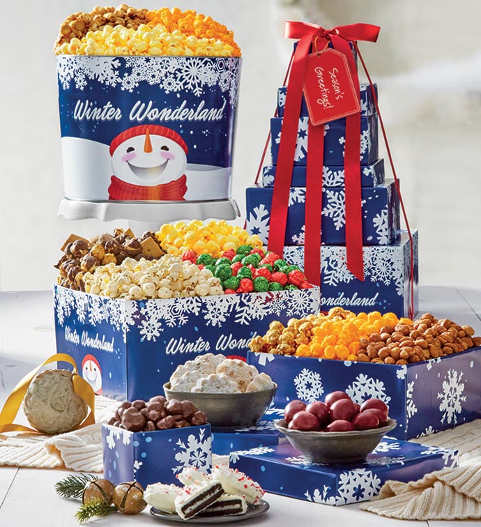Winter Wonderland 6 Tier Tower & Tin
