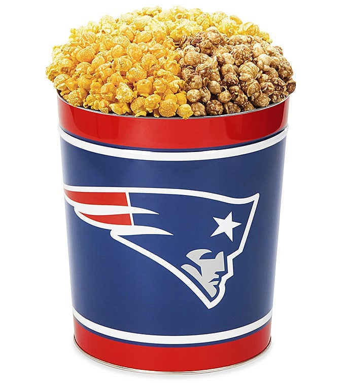 New England Patriots 3 Flavor Popcorn Tins