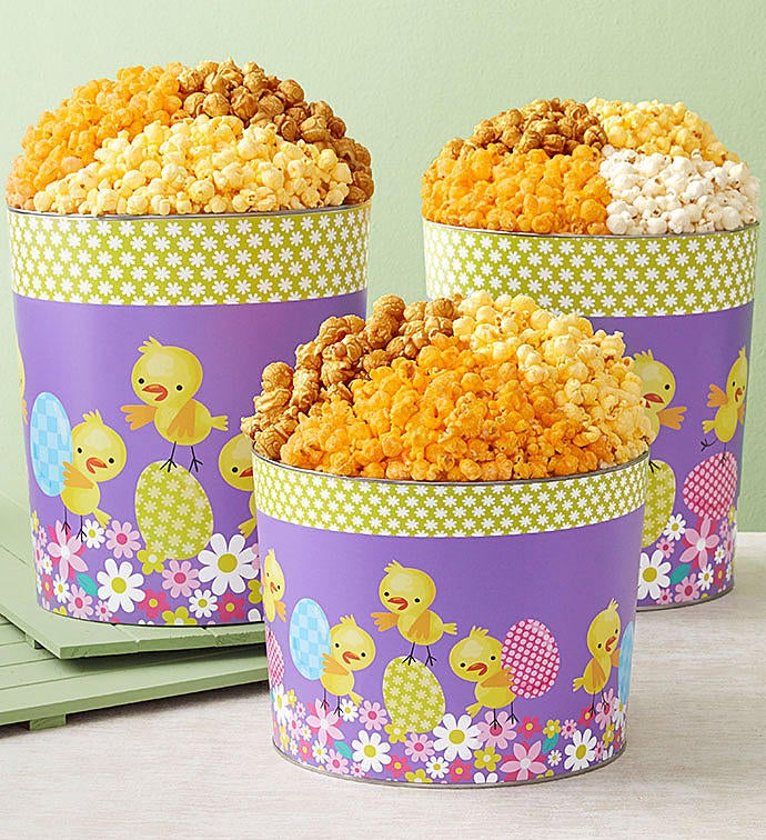 Playful Chicks Popcorn Tins