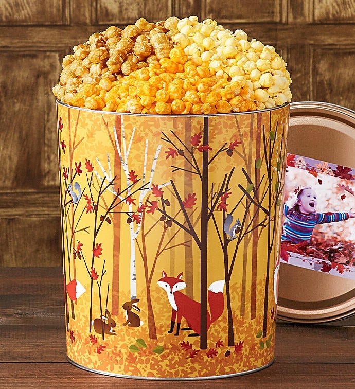 Woodland Creatures 3 1/2 Gallon 3 Flavor Popcorn Tin