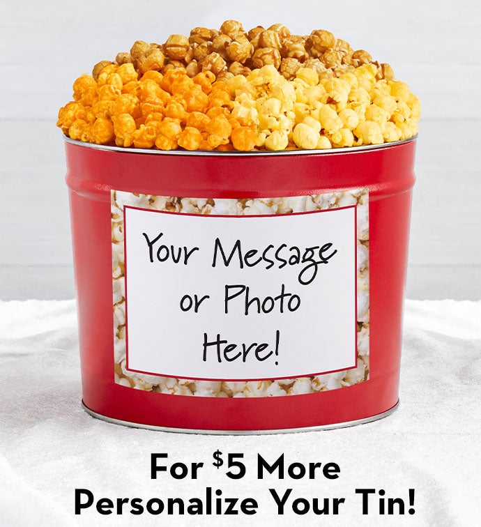 Tins With Pop® Personalized Red Tin