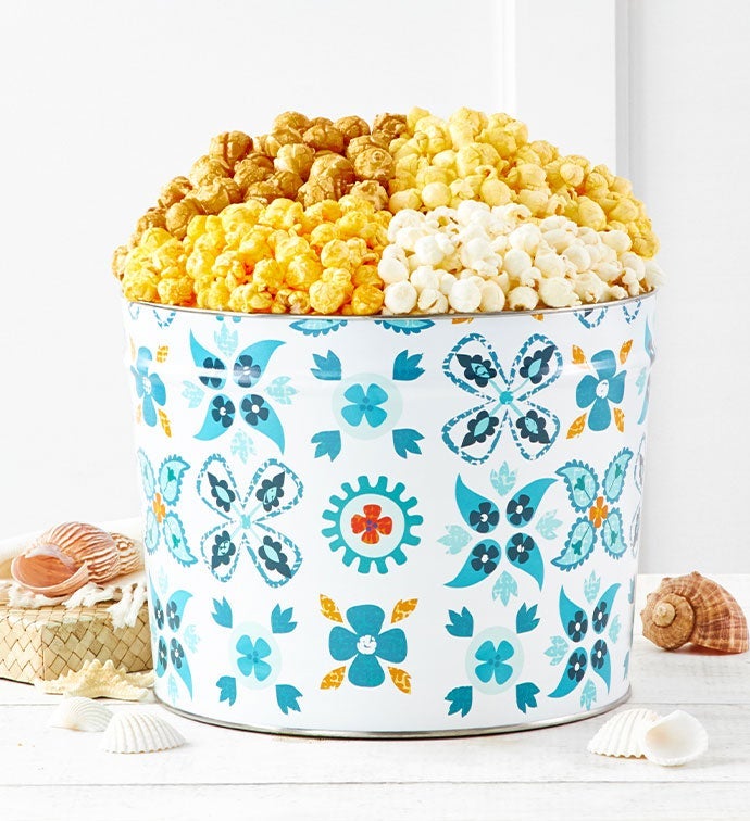 Oceana 2 Gallon 4 Flavor Popcorn Tin