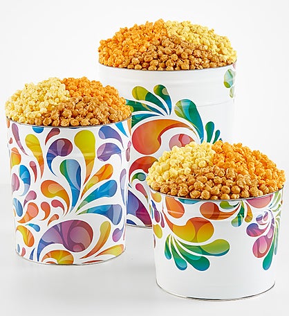 Rainbow Fusion Popcorn Tins