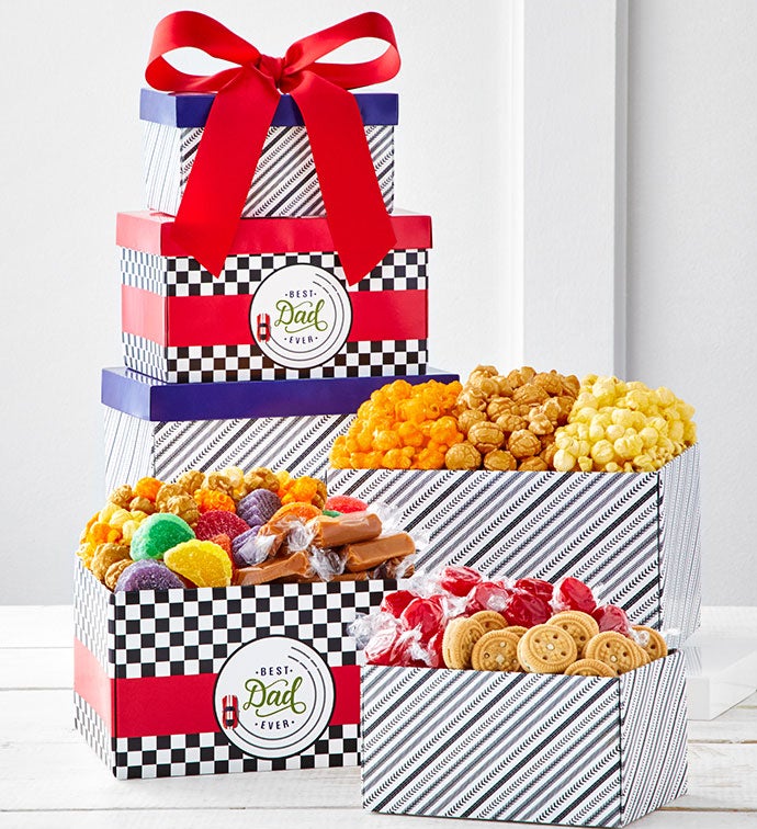 Best Dad Ever 3 Box Gift Tower