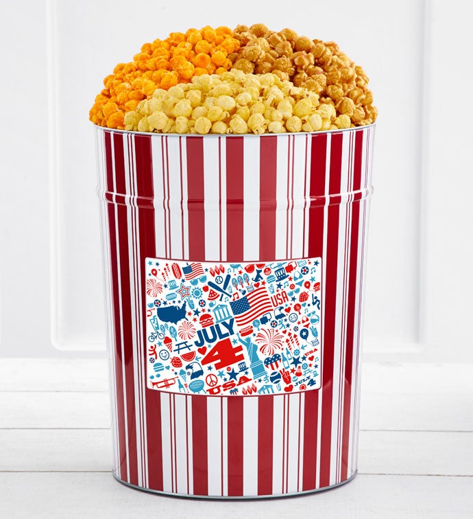Tins With Pop® 4 Gallon Independence Day Collage