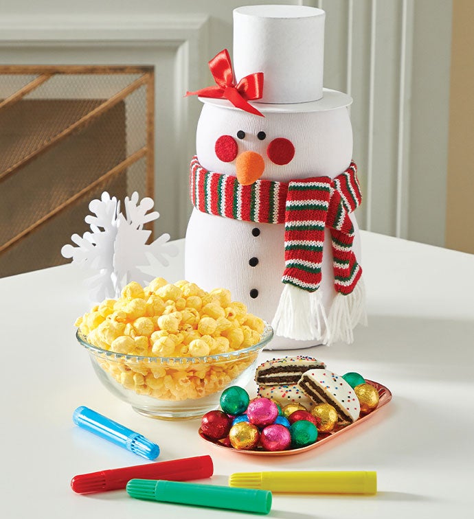 DIY Snowman Gift Tower