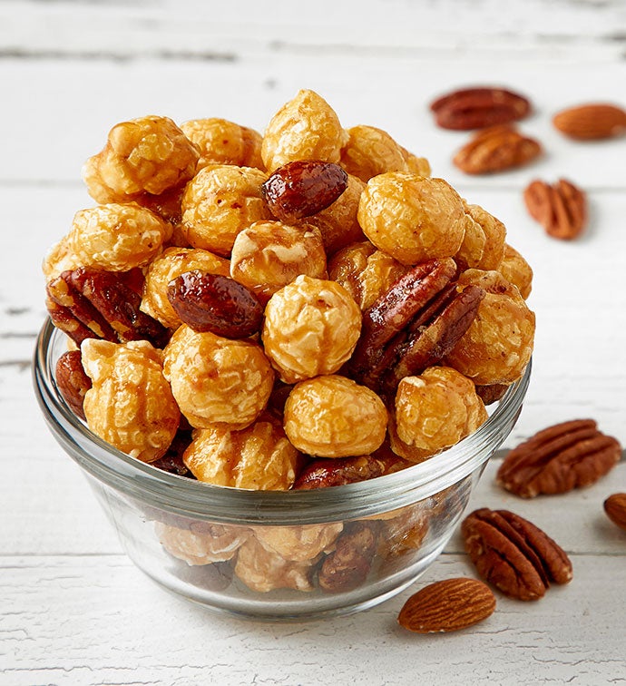 Almond Pecan Popcorn Canister