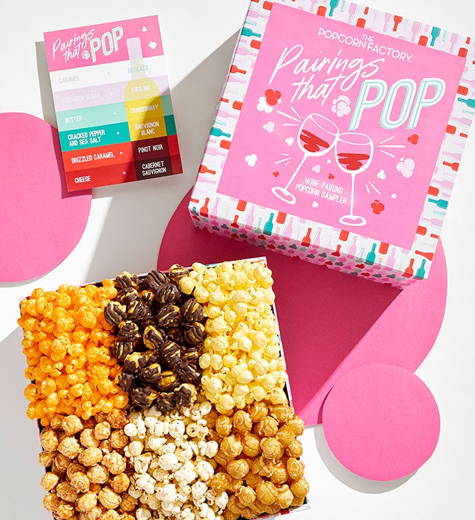 Popcorn, Wine & Chocolate Pairing Sampler
