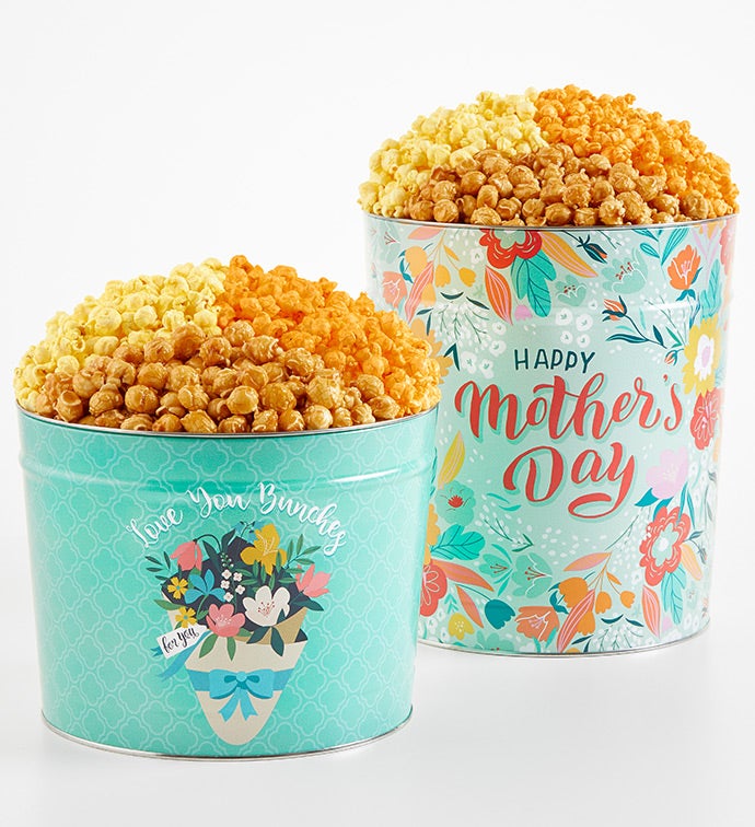 Love You Bunches Mom 2 Gallon 3 Flavor Popcorn Tin