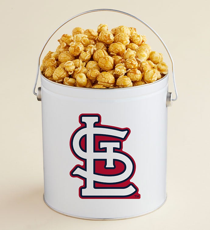 1 Gallon St Louis Cardinals Caramel Popcorn Tin
