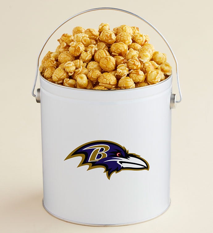 1 Gallon Baltimore Ravens Caramel Popcorn Tin