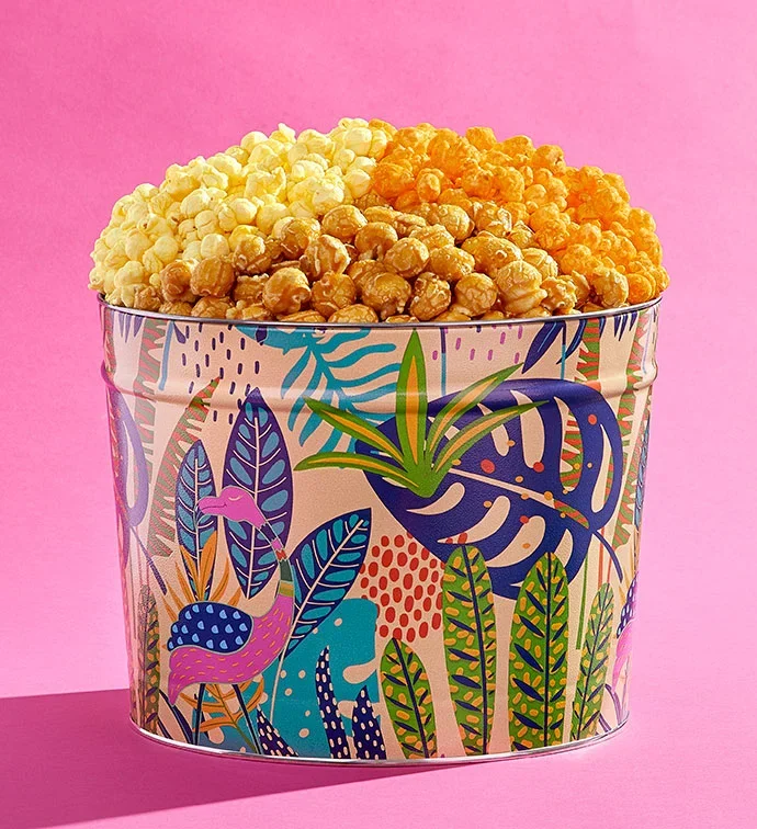 Tropical Vibes 2 Gallon 3 Flavor Popcorn Tin