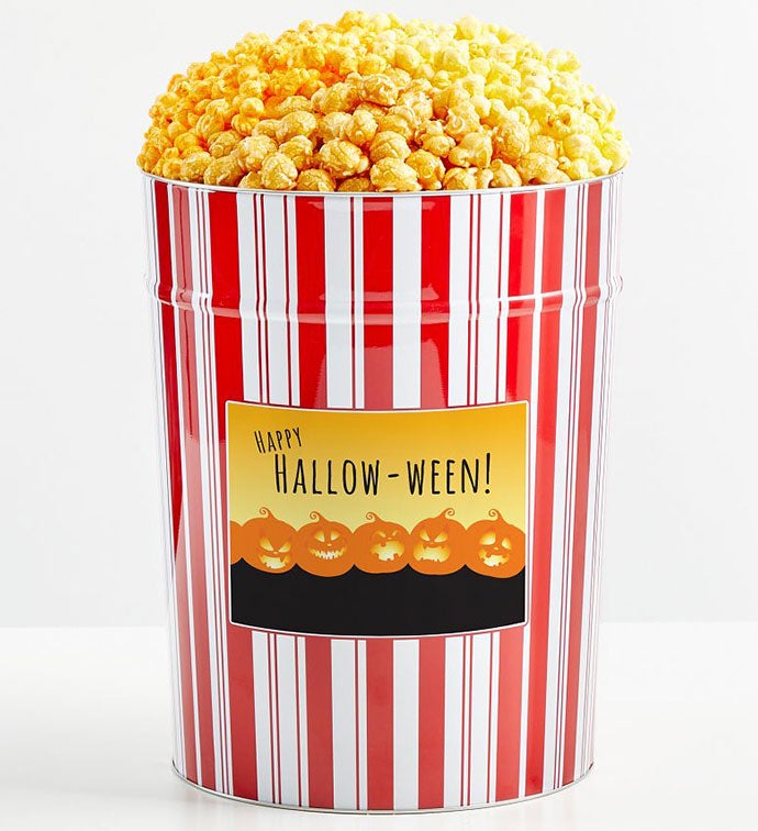 Tins With Pop® 4 Gallon Happy Halloween Pumpkins Ghostly Grins