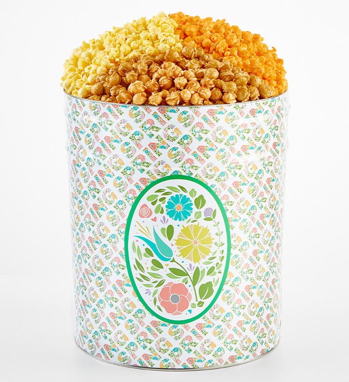 Swing Into Spring 6 1/2 Gallon 3 Flavor Popcorn Tin