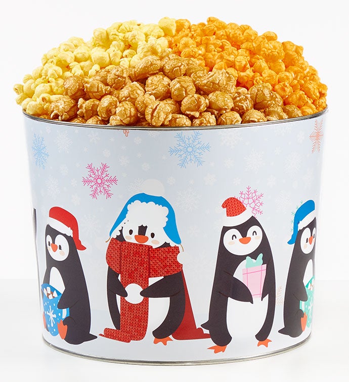 Oh What Fun 2 Gallon 3 Flavor Popcorn Tin