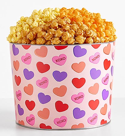 To Be Loved 2 Gallon 3 Flavor Popcorn Tin