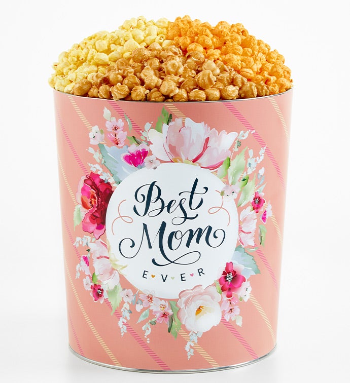 Mother's Day Bouquet 3 1/2 Gallon 3 Flavor Popcorn Tin