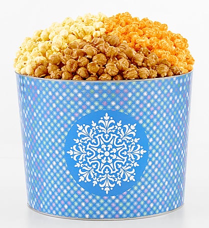 Snowflakes 2 Gallon 3 Flavor Popcorn Tin