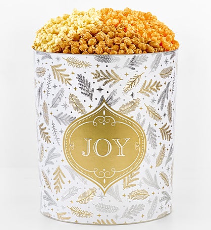 Joy 6 1/2 Gallon 3 Flavor Popcorn Tin