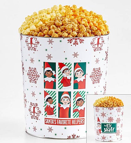 The Elf On The Shelf® 3 1/2 Gallon 3 Flavor Popcorn Tin