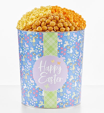Happy Easter 3 1/2 Gallon 3 Flavor Popcorn Tin