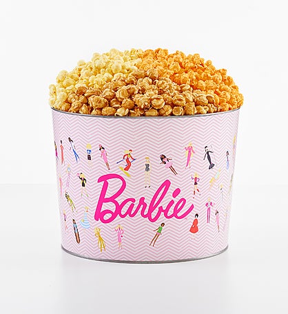 Barbie™ 2 Gallon 3 Flavor Popcorn Tin
