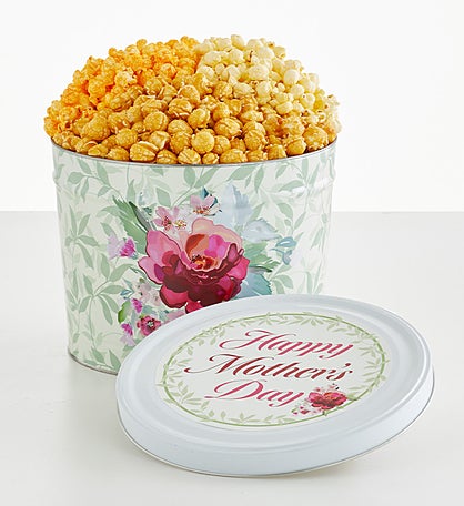 Mothers Day Bouquet 2 Gallon 3 Flavor Popcorn Tin