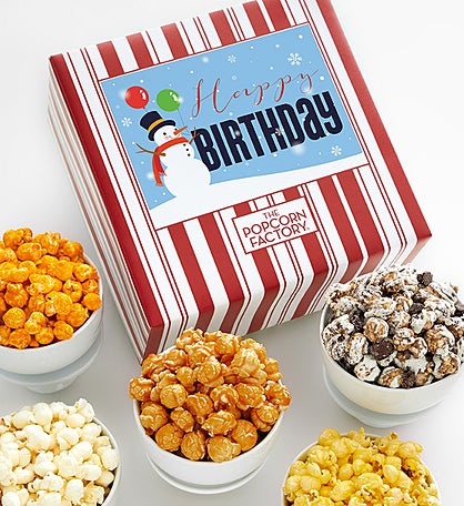 Packed With Pop® Happy Birthday Snowman