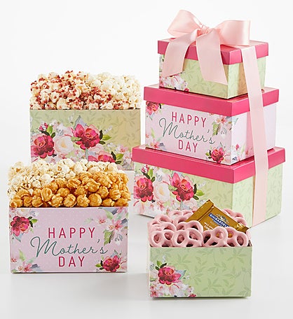 Mother's Day Bouquet 3 Box Gift Tower