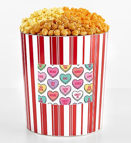 Tins With Pop® 3.5 Gallon Conversation Hearts 3 Flavor