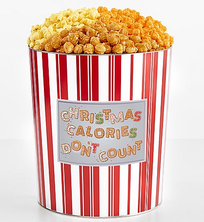 Tins With Pop® 3.5 Gallon Christmas Calories Don't Count Cookies 3 Flavor