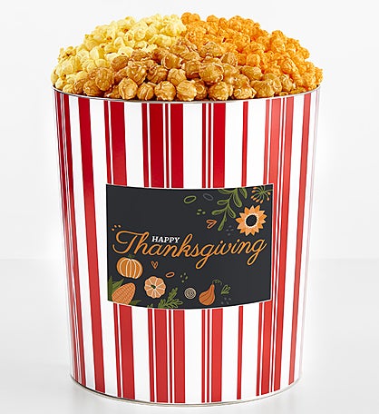 Tins With Pop® 3.5 Gallon Happy Thanksgiving Gourds